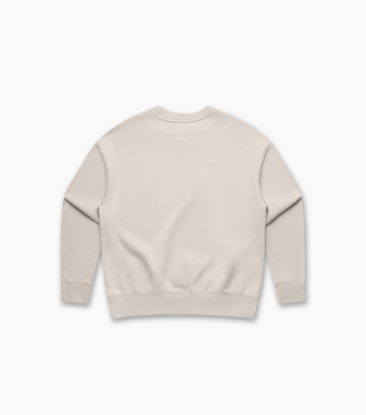 Beige sweatshirt on a white background