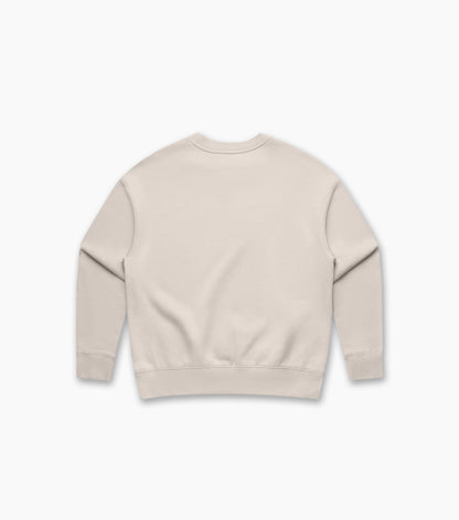 Beige sweatshirt on a white background