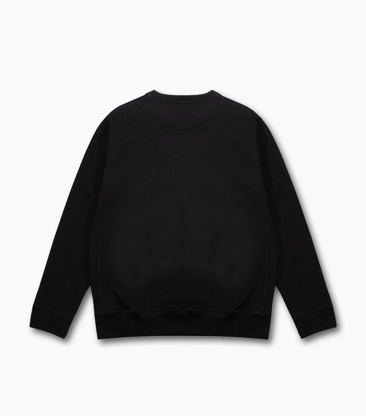 The back of the black Starbucks Chenille Crewneck Sweatshirt.