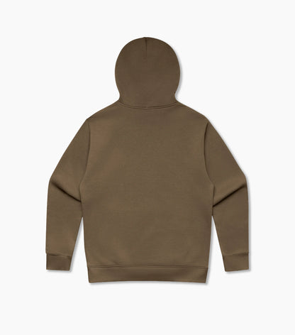 Brown hoodie on a white background