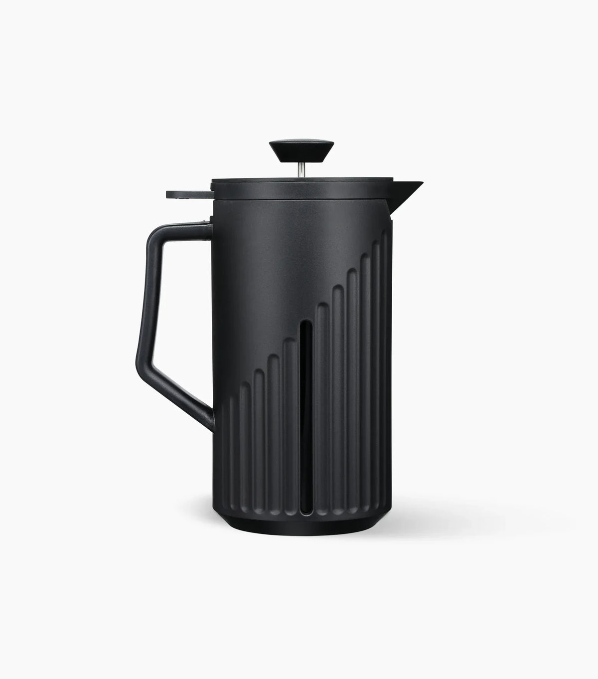 Starbucks Coffee Press in black (with handle to the left) against a white background.
