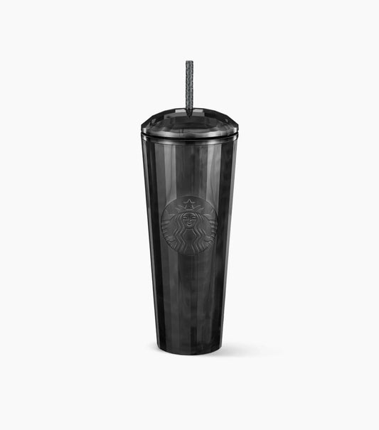 Starbucks Marbled Cold Cup with the Siren logo (straw included) against a white background.