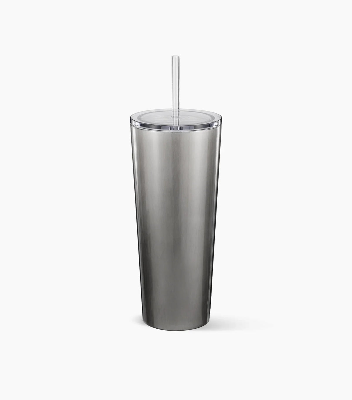 The back of a Starbucks Stainless Steel Cold Cup (straw included) on a white background.